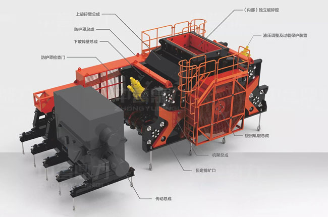 中細(xì)碎臥式旋回破碎機(jī)結(jié)構(gòu)圖