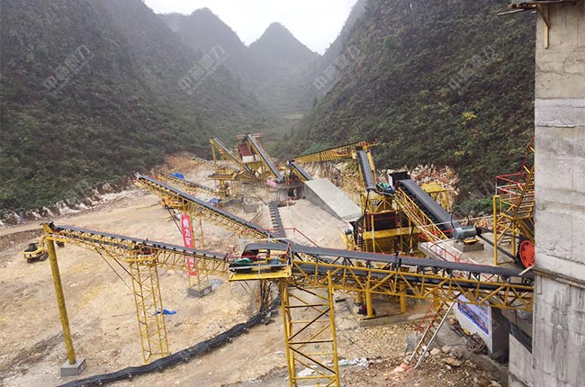 貴州黔南日產(chǎn)5000噸碎石生產(chǎn)線