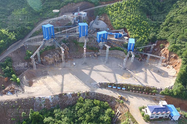 湖南雷鋒石業(yè)時(shí)產(chǎn)500噸石灰石制砂生產(chǎn)線