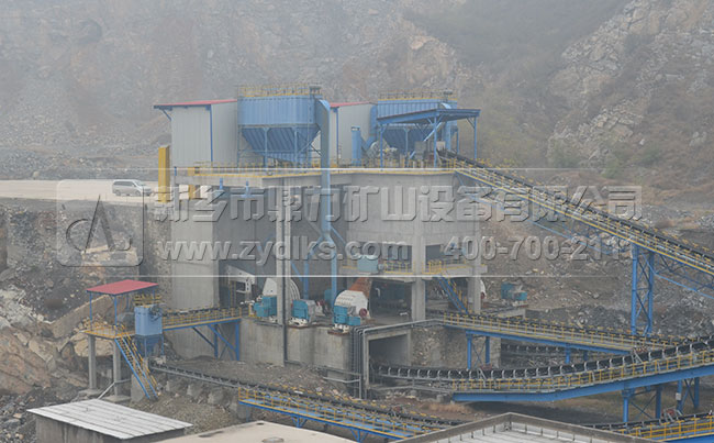 環(huán)保型石料生產(chǎn)線現(xiàn)場 環(huán)保型石料生產(chǎn)線現(xiàn)場