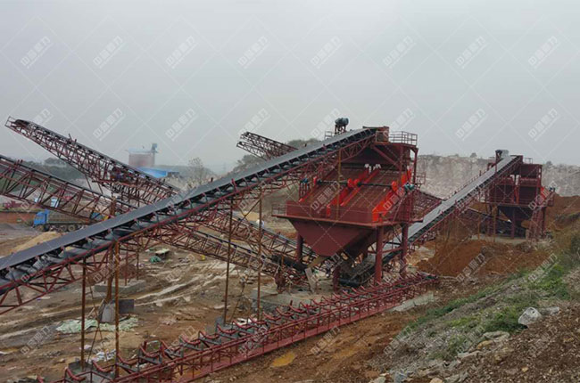 江西宜春時產(chǎn)1000噸石料生產(chǎn)線現(xiàn)場案例展示2