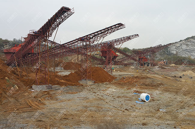 江西宜春時產(chǎn)1000噸石料生產(chǎn)線現(xiàn)場案例展示3