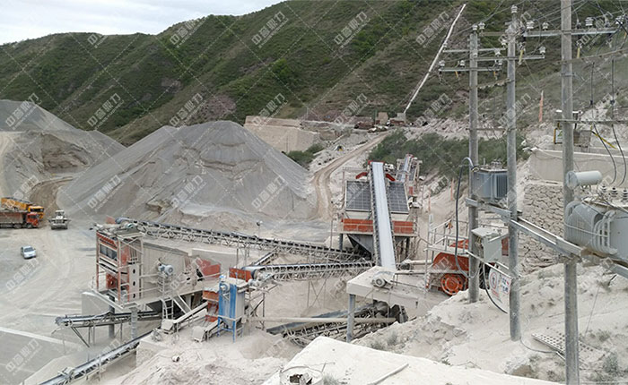 寧夏固原時(shí)產(chǎn)800噸石料生產(chǎn)線展示圖