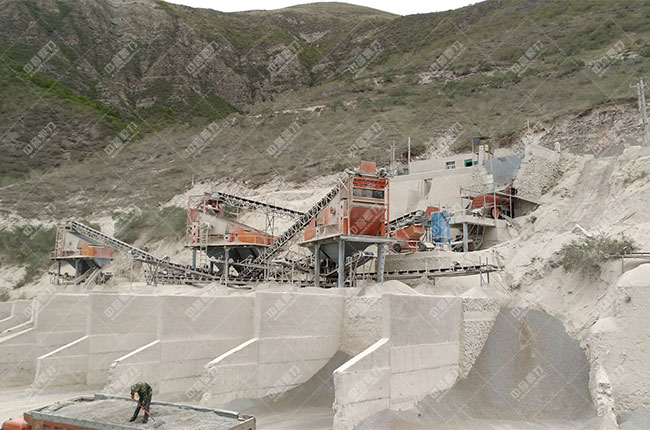 寧夏固原時(shí)產(chǎn)800噸石料生產(chǎn)線展示圖2