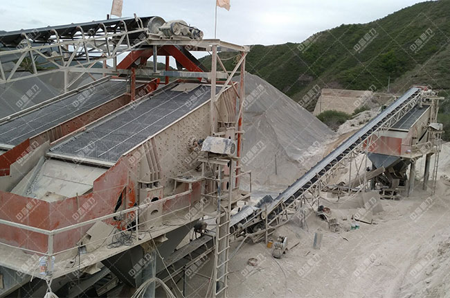 寧夏固原時(shí)產(chǎn)800噸石料生產(chǎn)線展示圖5