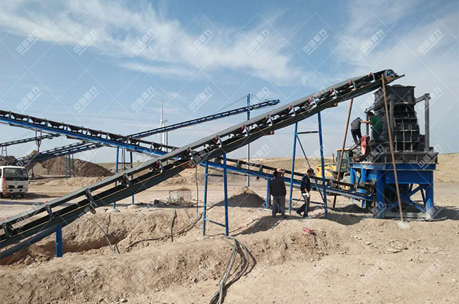 寧夏靈武時(shí)產(chǎn)200噸砂石生產(chǎn)線現(xiàn)場案例展示4