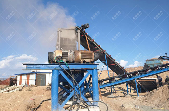 寧夏靈武時(shí)產(chǎn)200噸砂石生產(chǎn)線現(xiàn)場案例展示7