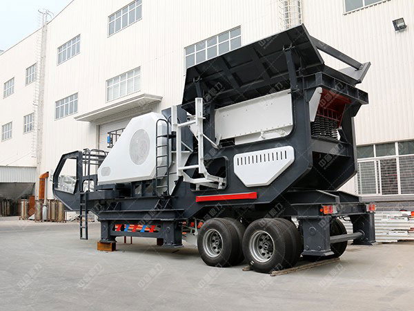 建筑輪胎式移動(dòng)破碎站