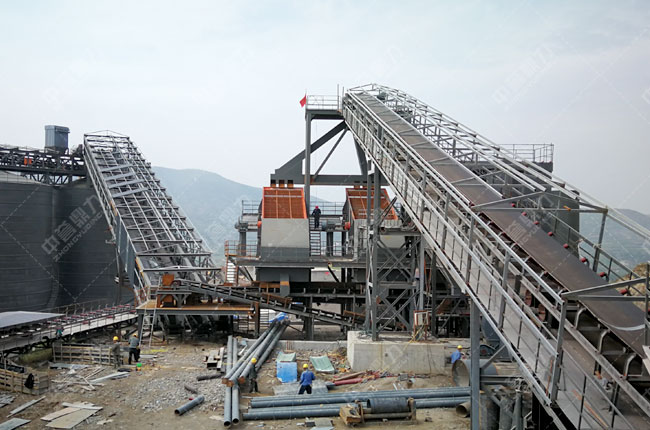 河南登封市時(shí)產(chǎn)700噸石料生產(chǎn)線