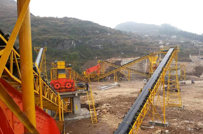 貴州貴陽(yáng)一建時(shí)產(chǎn)1200噸砂石骨料生產(chǎn)線