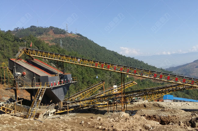 四川西昌時產(chǎn)250-350噸花崗巖碎石生產(chǎn)線