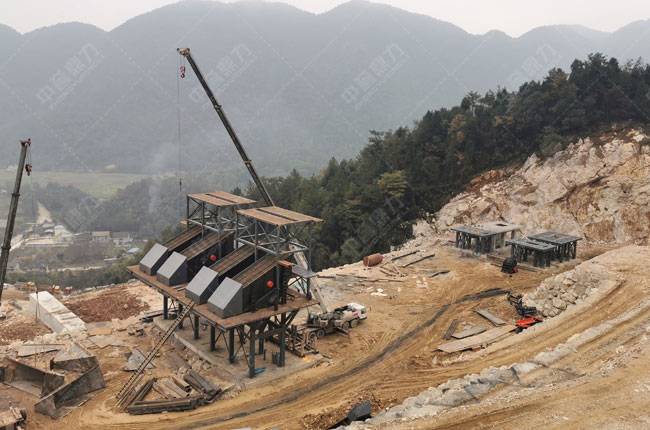 四川南方礦業(yè)時產(chǎn)1500噸骨料生產(chǎn)線