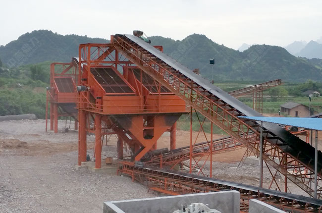 江西宜春路通集團(tuán)時產(chǎn)600噸碎石子生產(chǎn)線