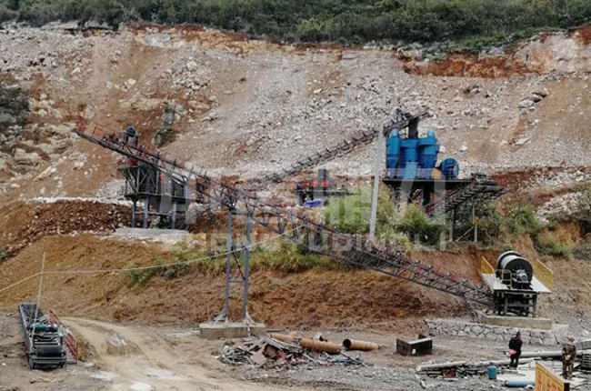 湖南張家界大眾建材時(shí)產(chǎn)100噸制砂生產(chǎn)線